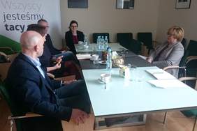 Pokaż zdjęcie: Spotkanie dotyczące aplikacji AudioMovie w siedzibie Oddziału Małopolskiego