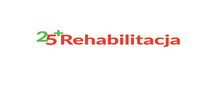 Logo programu - napis Rehabilitacja 25 plus