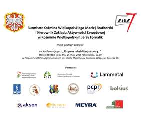 Pokaż zdjęcie: Zaproszenie na konferencję w Koźminie Wielkopolskim