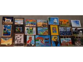 Wystwa prac wykonanych przez osoby z niepełnosprawnością z Wielkopolski w ramach ubiegłorocznej edycji Konkursu Plastycznego „Sztuka Osób Niepełnosprawnych”