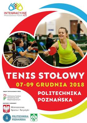 Pokaż zdjęcie: Plakat promujący Integracyjne Mistrzostwa Polski w Tenisie Stołowym