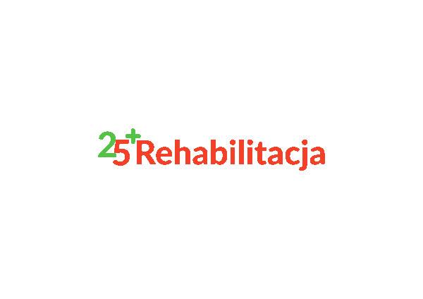 Pokaż zdjęcie: Napis na białym tle Rehabilitacja 25 plus