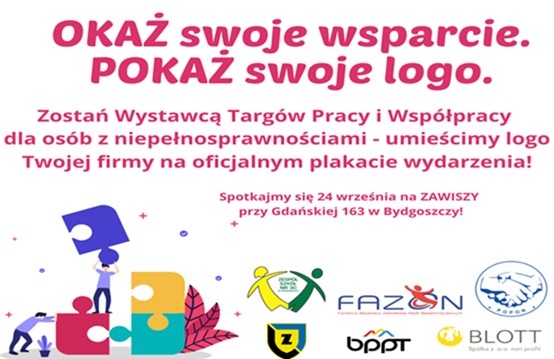 Plakat zachęcający wystawców do zgłoszenia się na targi