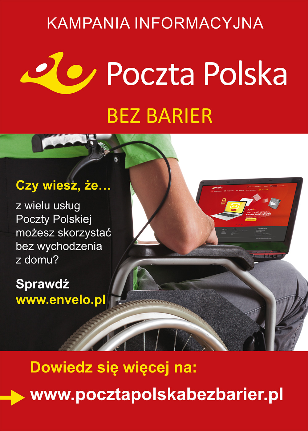Plakat kampanii informacyjnej dla osób niepełnosprawnych