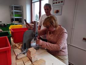 Pokaż zdjęcie: Wizyta dyrektor Marty Mordarskiej w Społdzielni EkoAkcja