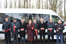 Pokaż zdjęcie: Wójtowe Gmin Powiatu Opolskiego, Tomasz Maruszewski Zastępca Prezesa PFRON, Zenon Rodzik Starosta Powiatu Opolskiego