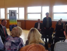 Przedstawiciele WTZ, SOSW i ZSS na spotkaniu w Rzeszowie