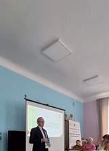 Dyrektor Oddziału Świętokrzyskiego PFRON Andrzej Michalski omawia kwestie programowe