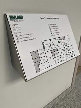 Pokaż zdjęcie: Plan tyflograficzny jednej z cześci Muzeum Ziemi Lubuskiej