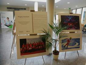 Pokaż zdjęcie: Zdjęcia prezentujące zmagania Polskiej Reprezentacji Olimpiad Specjalnych podczas Światowych Zimowych Igrzysk Olimpiad Specjalnych w Austrii w marcu 2017 r. 