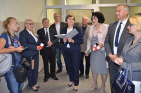 Pokaż zdjęcie: Przemówienie starosty tarnogórskiego Krystyny Kosmala