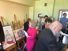 Pokaż zdjęcie: Wojewódzka Komisja Konkursowa XV edycji Konkursu Plastycznego „Sztuka Osób Niepełnosprawnych