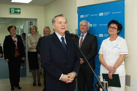 Pokaż zdjęcie: Wystapienie Jego Magnificencja Prof. Paweł Górski rektor Uniwersytetu Medycznego w Łodzi