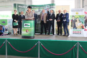 Pokaż zdjęcie: Uroczyste rozpoczęcie Targów Pracy przez Katarzynę Kępa Dyrektora Miejskiego Urzędu Pracy w Lublinie