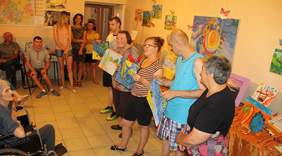 Pokaż zdjęcie: prezentacja prac plastycznych