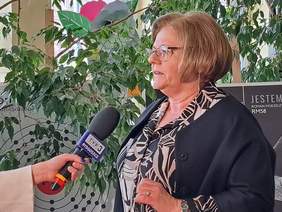 Dyrektor Oddziału Kujawsko-Pomorskiego udziela wywiadu dla TVP Bydgoszcz