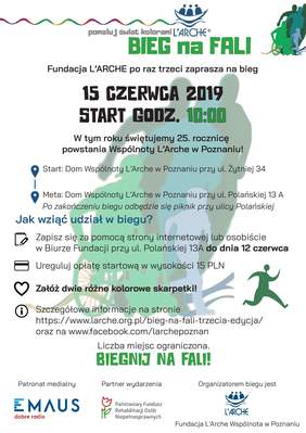 Pokaż zdjęcie: Plakat promujący III edycję „Biegu na Fali”