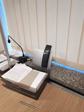 Pokaż zdjęcie: Przenośna pętla indukcyjna dla słabosłyszących