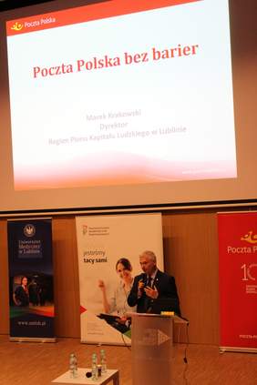 Pokaż zdjęcie: Marek Krakowski Dyrektor Regionu Pionu Kapitału Ludzkiego Poczty Polskiej S.A. w Lublinie