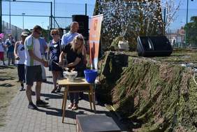 Uczestnicy Olimpiady Sportowej Osób Niepełnosprawnych w Szczuczynie.