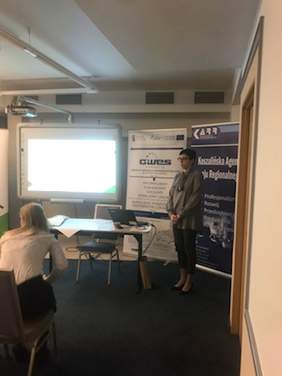 Pokaż zdjęcie: Wystąpienie przedstawiciela Oddziału Zachodniopomorskiego PFRON