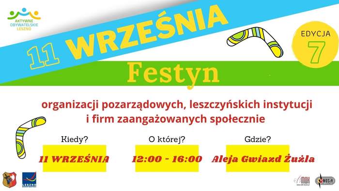 Pokaż zdjęcie: Grafika promująca Wielki Piknik Aktywności i Pasji w ramach akcji pn. „Aktywne Obywatelskie Leszno”