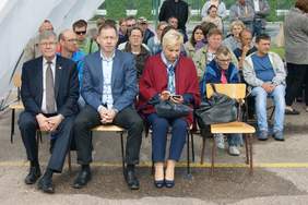 Uczestnicy imprezy integracyjnej " W ogrodzie wyobraźni"