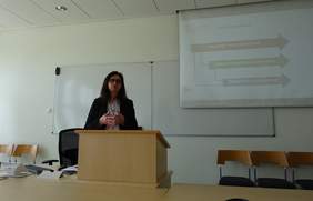 Pokaż zdjęcie: Beata Wojciechowska z Oddziału Wielkopolskiego PFRON jednym z prelegentów Konferencji Naukowej pt.: „Polityka społeczna w XXI wieku. Polityka społeczna w trójwymiarze.”