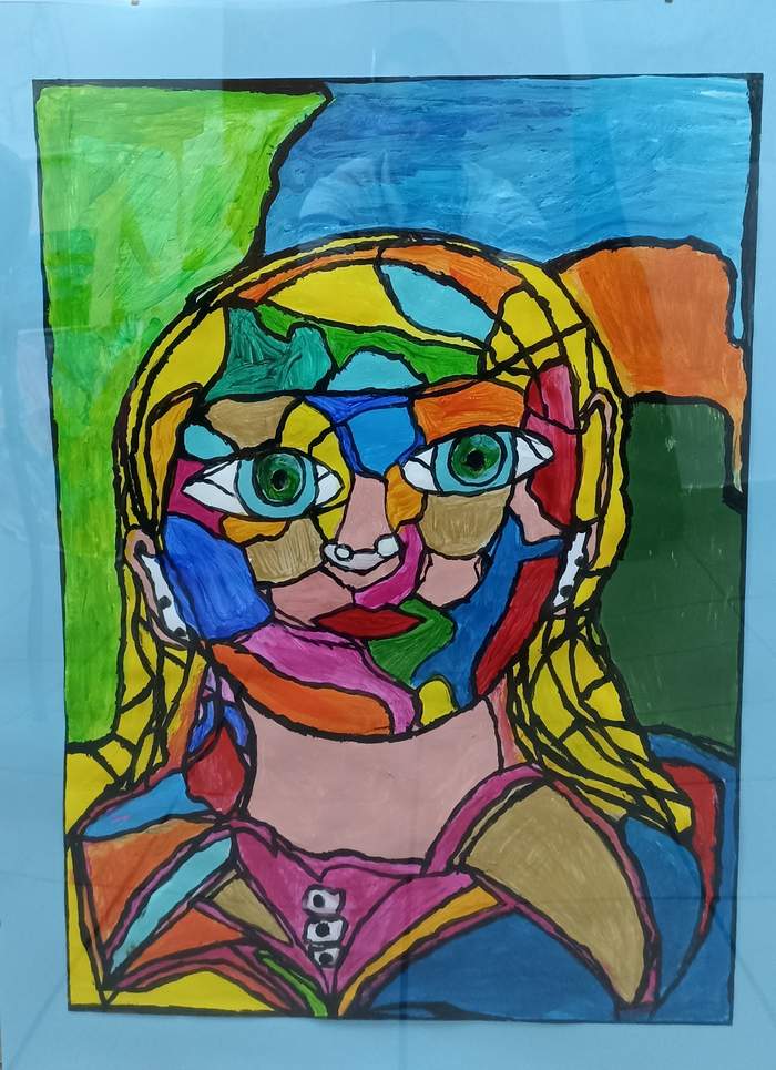 Pokaż zdjęcie: Praca plastyczna w kategorii "Malarstwo i witraż", która zdobyła Wyróżnienie w etapie wojewódzkim konkursu "Sztuka Osób Niepełnosprawnych"