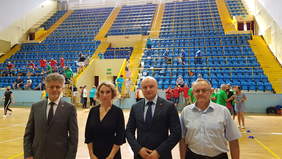 Pokaż zdjęcie: od lewej senator K.Słoń, prezes KTA P.Papka, wicewojewoda R.Nowak, dyrektor A. Michalski