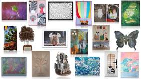 Pokaż zdjęcie: Zestawienie prac z Wielkopolski nagrodzonych na etapie wojewódzkim XVIII edycji konkursu plastycznego „Sztuka Osób Niepełnosprawnych”