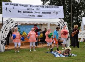 Pokaż zdjęcie: występ artystyczny uczestników imprezy