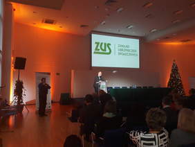 Pokaż zdjęcie: Wystąpienie przedstawiciela Deutsche Gesetzliche Unfallversicherung (DGUV)