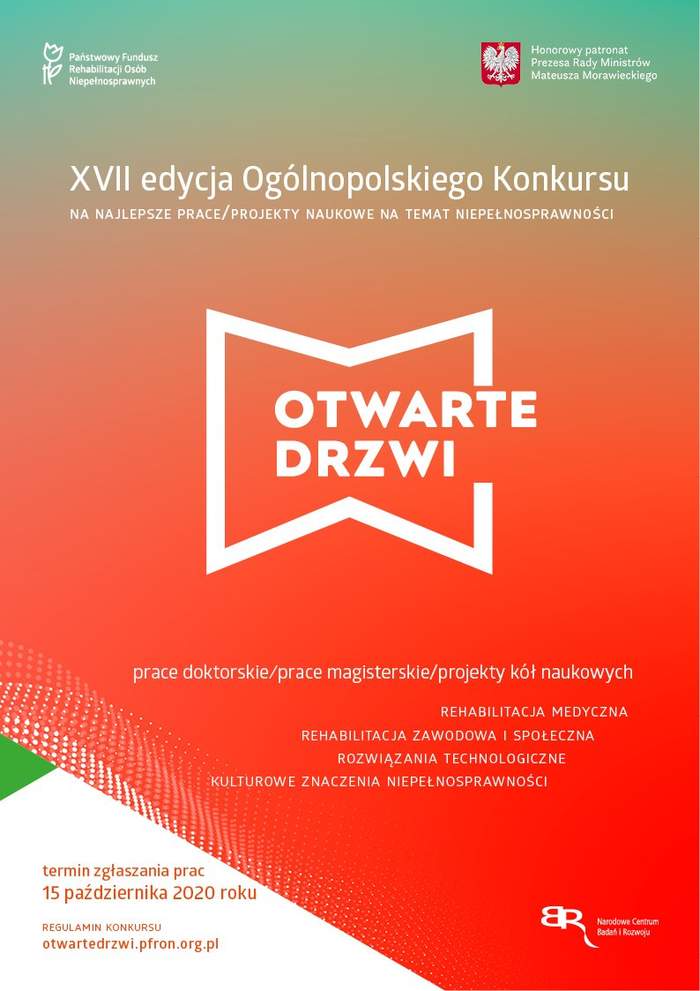 Pokaż zdjęcie: Plakat promujący XVII edycję Konkursu „Otwarte drzwi”