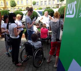 Uczestnicy Dnia Osób z Niepełnosprawnością w Bydgoszczy