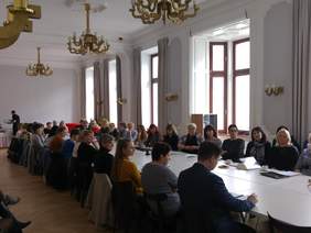 Pokaż zdjęcie: uczestnicy spotkania: samorządowcy z województwa  łódzkiego 