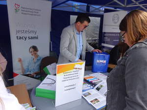 Stoisko PFRON  na Targach Pracy