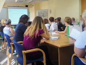 Pokaż zdjęcie: Pracodawcy podczas szkolenia