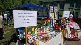 Prace młodych niepełnosprawnych artystów.