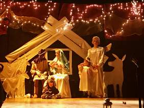 Jasełka w wykonaniu uczestników OREW w Katowicach - Giszowcu