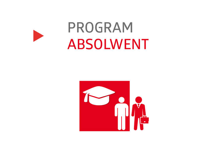 baner programu na nim postać i czapka studencka