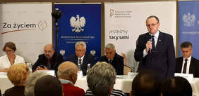 Pokaż zdjęcie: Wystąpienie Dyrektora Oddziału Świętokrzyskiego PFRON