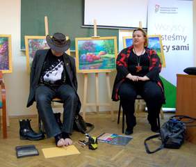 Pokaż zdjęcie: Stanisław Kmiecik wraz z żoną Moniką Woszczyńską-Kmiecik