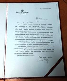 List Wojewody Lubuskiego Władysława Dajczaka