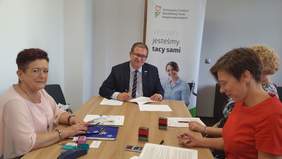 Pokaż zdjęcie: Spotkania konsultacyjne z przedstawicielami powiatów z województwa wielkopolskiego