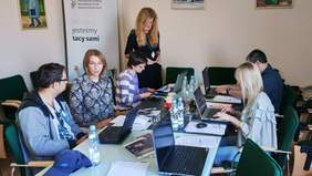 Pokaż zdjęcie: Warsztaty w siedzibie Małopolskiego Oddziału PFRON 