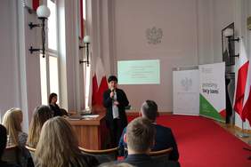 Pokaż zdjęcie: Joanna Cwojdzińska – Przewodnicząca Zarządu Polskiego Stowarzyszenia na Rzecz Osób z Niepełnosprawnością Intelektualną Koło w Gdańsku.