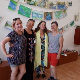 Pokaż zdjęcie: Plener malarski w Czeszewie pod hasłem: „Rzeka w malarstwie i sztuce ziemi”  