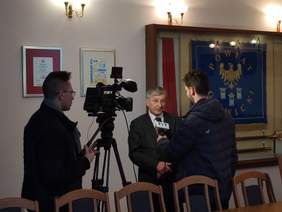 Pokaż zdjęcie: Wywiad dla regionalnej telewizji TVT