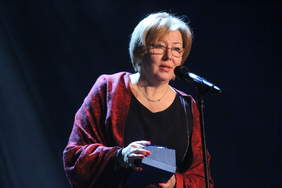 Pokaż zdjęcie: Marta Mordarska, Dyrektor Małopolskiego Oddziału PFRON podczas Jubileuszu 25 lecia Radia RDN